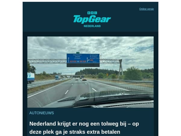 Nog een nieuwe tolweg in Nederland - hier komt ie