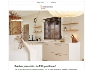 Bamboe jaloezieën nu -20%!