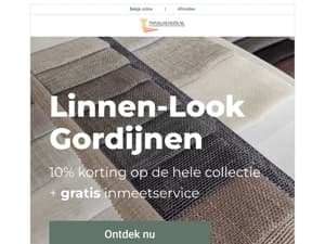 Ontdek de charme van linnen-look gordijnen