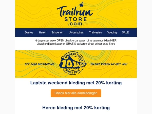 Salomon & Compressport kleding alleen nog dit weekend met 20% korting
