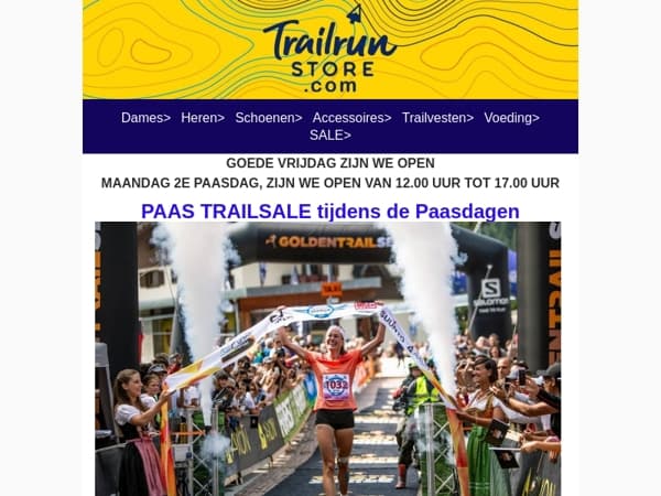 PAAS TRAILSALE tijdens de Paasdagen