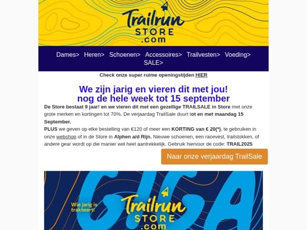 We zijn JARIG (9jaar alweer) en vieren dit met jou!