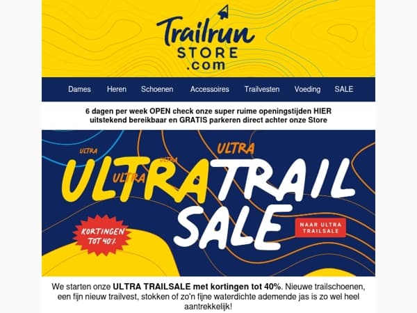 ULTRA TRAILSALE met kortingen tot 40%, Salomon waterzak voor €19,99