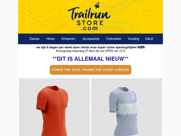 Nieuwe gear voor Nieuwe avonturen check onze Nieuwe trail zomer collectie