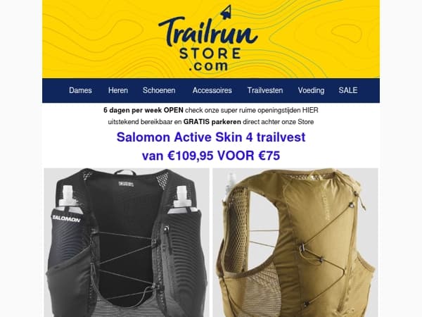 Summer TrailSale SALOMON met kortingen tot 40%