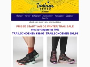 🏃‍FRISSE START van de Winter TRAILSALE🏃‍♂️