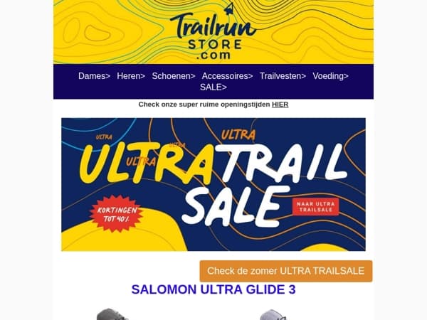 SALOMON ZOMER TRAILSALE 30% korting op alle kleding