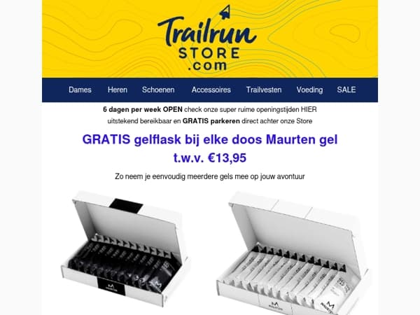 Maurten sportvoeding met GRATIS gelflask twv €13,95