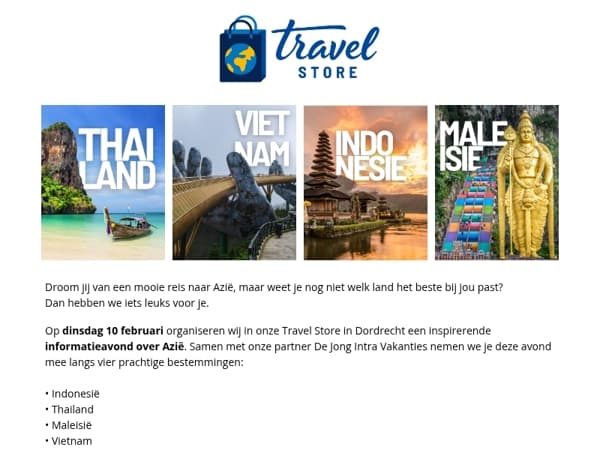 Ontdek tijdens onze presentatieavond welk Aziatisch land bij jou past