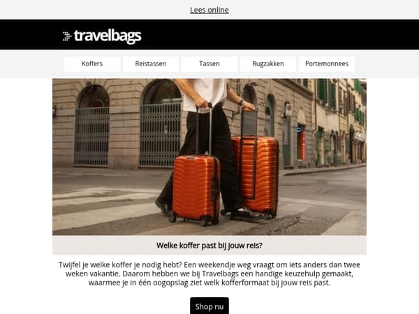 💼 Welke koffer past bij jouw reis?