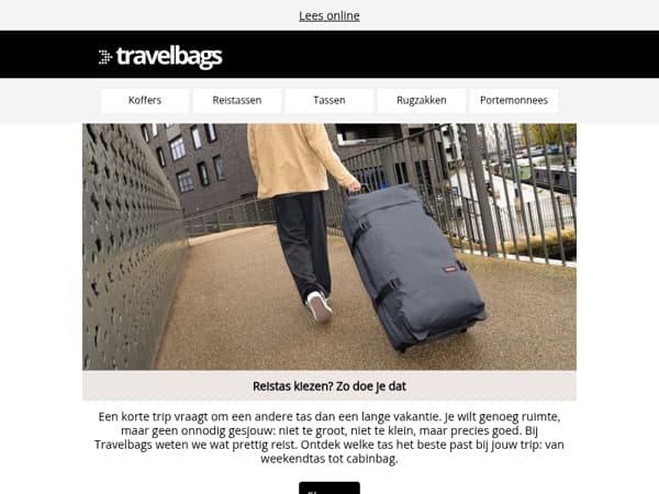 👜 Reistas kiezen? Begin hier