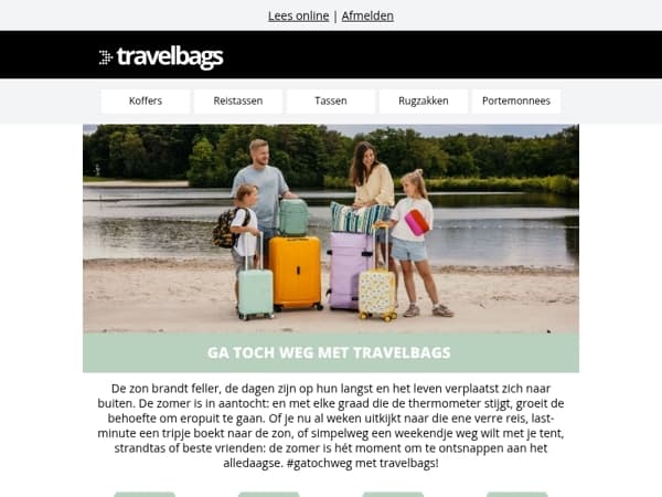 ☀️ Ga toch weg met Travelbags!