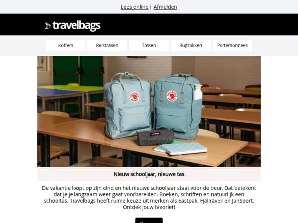 📚 Nieuw schooljaar, nieuwe tas