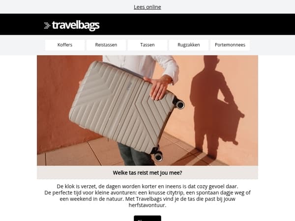 👜 Welke tas reist met jou mee?