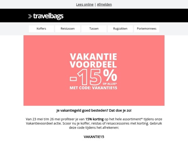 💥 15% korting op alles!