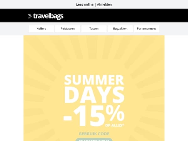 🔆 Summerdays = 15% korting!