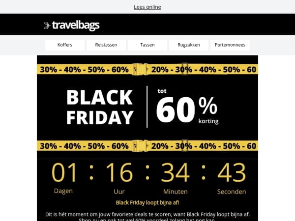 ⏰ Black Friday loopt bijna af!