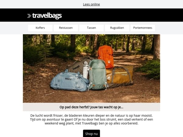 🍁 Op pad deze herfst? Jouw tas wacht op je!
