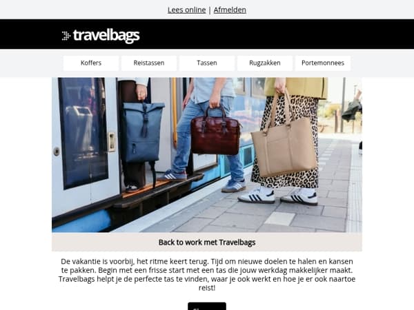 💼 Back to work met Travelbags