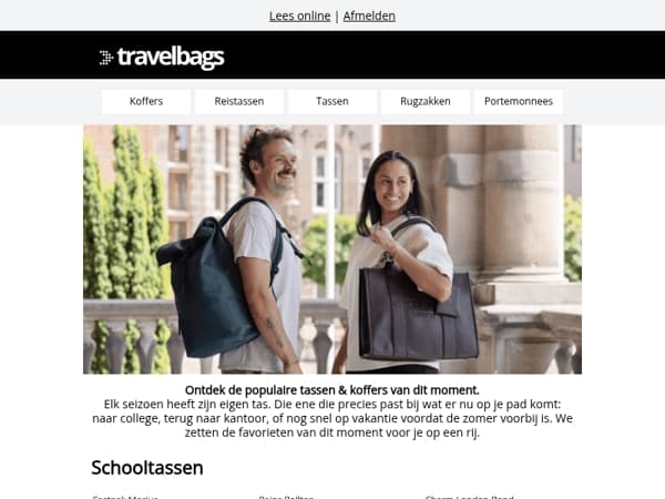 Van schooltas tot koffer: onze favorieten op een rij 🧳
