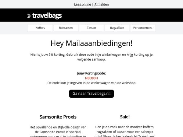 Jouw unieke kortingscode