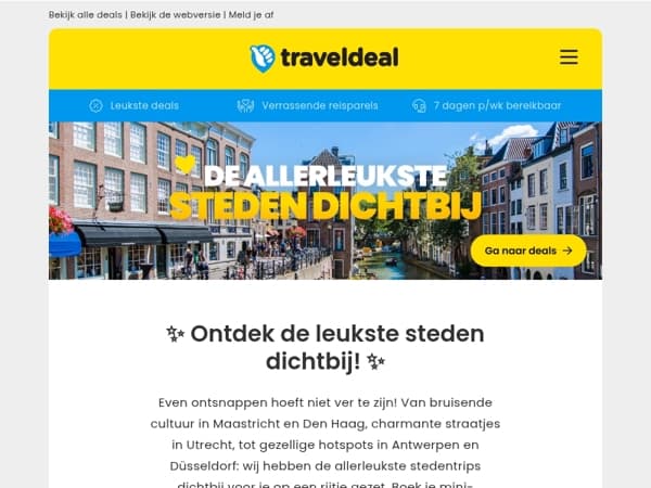 Dichtbij, maar oh zo leuk! 😍 Ontdek de leukste steden dichtbij!