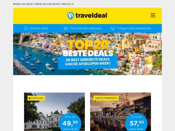 🌞 TOP 20 DEALS! 👉 Luxe Landgoed België 49,50 | Van der Valk Gorinchem 57,50 | Middellandse Zee Cruise 939 & MEER!