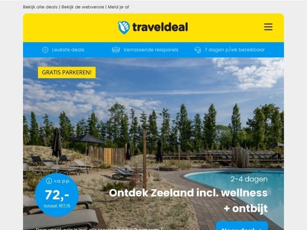 Wellness aanbieding! ⭐️ Zeeland + Wellnessresort Vitae Goes v.a. 72 | 4*-Citytrip Wenen + ontbijt & wellness v.a. 299 p.p.!