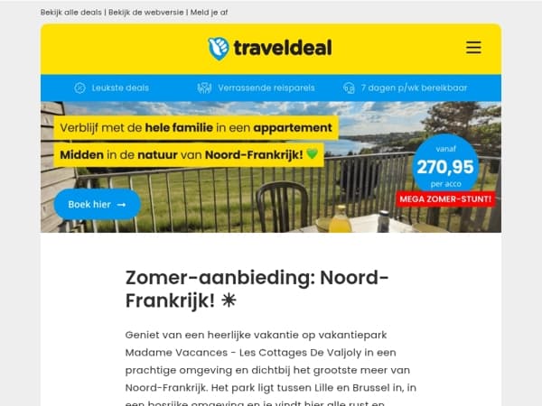 🏞️ Vakantie in de natuur? Pak 't nu! Appartement in Noord-Frankrijk v.a. 270,95 🌿✨