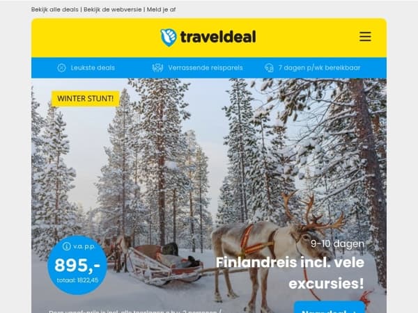 3x Winter Vroegboek Deals Uitgelicht! ❄️ Finlandreis + excursies | Kerstshoppen bij Dinslaken & Essen | Winterzonvakantie Tenerife! 🌞