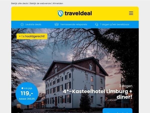 3x Diner Deals! 🤤🍴 & €50,- korting op jouw camperreis door Europa! 🚐
