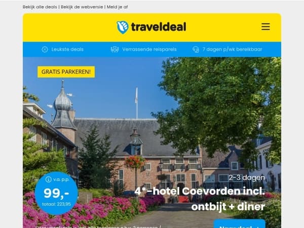 3x Kasteelhotels uitgelicht! 💎 Coevorden incl. diner 99 | Den Bosch + ontbijt 74,50 & LUXE Suite op de Veluwe!