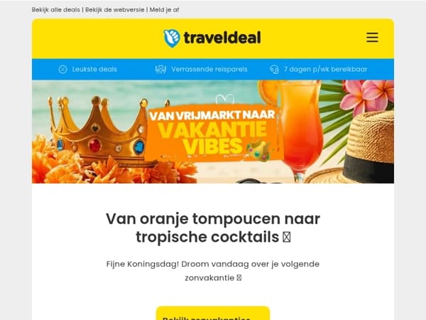 Van vrijmarkt naar vakantie vibes! 🧡