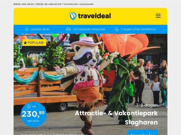 Leuke uitjes voor gezinnen én met z’n tweeën! 🤩 Vakantiepark Slagharen, Camping Ardennen & MEER!