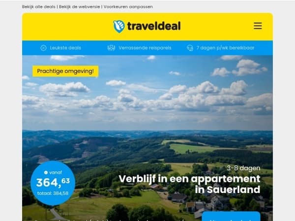Verblijf in een appartement in Sauerland v.a. 365 per acco | Mega LAST MINUTE Ibiza Deal v.a. 379 p.p.!