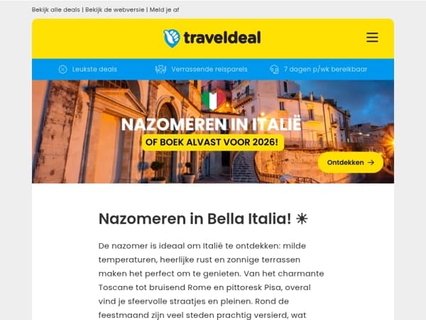 🇮🇹 Nazomer in Italië: rust, zon & heerlijke smaken! ✨