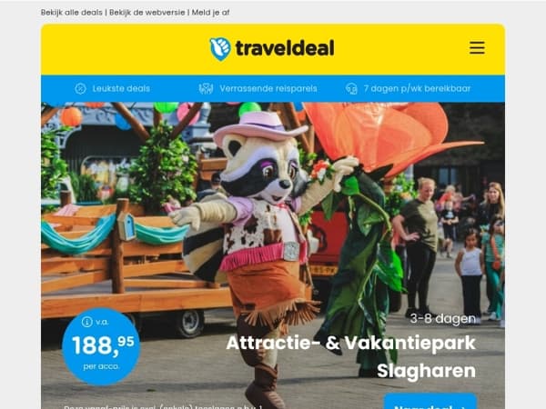 Super LAST MINUTE! 📢 Attractie- & Vakantiepark Slagharen 188,95 | 🚢 Ultieme Cruise Miami & Bahama’s Deal v.a. 1399 p.p.!