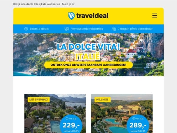 Hey Avonturier, La Dolce Vita wacht op Jou! 🍕 🇮🇹