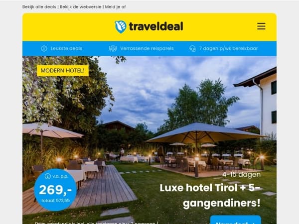 Luxe Tirol vakantie + 5-gangendiners v.a. 269 | 4*-hotel bij het Gardameer + diner & meer 269 p.p.!