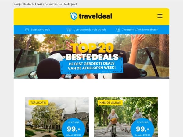 De TOPDEALS van de week! 🔥 3 dgn Valkenburg 99 | Hilton Düsseldorf 49,50 | Holland America Line Cruise & MEER!