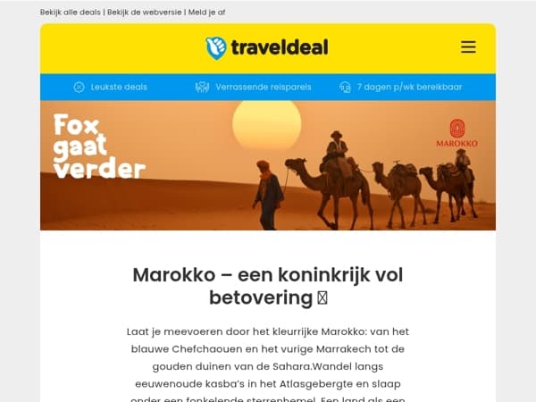 Met Fox naar magisch Marokko! ✨