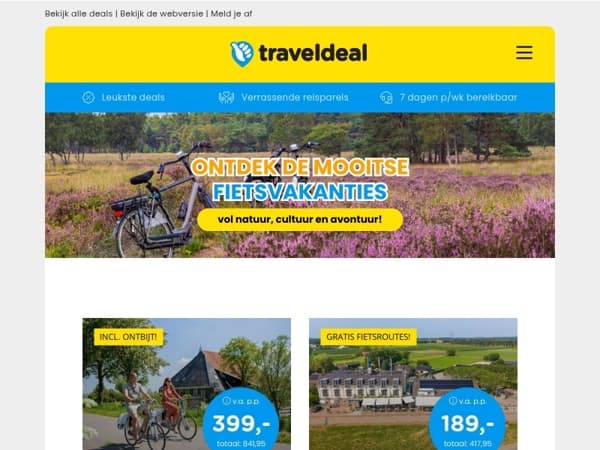 ☀️ Ontdek de mooiste fietsvakanties! 👉 Drenthe | Friesland | de Moezel | Lommel & meer! 🚲