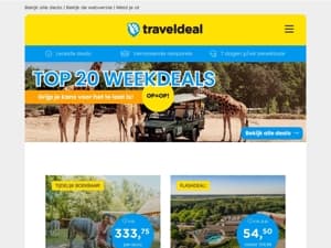 20x favorieten van dit moment! 💙 Vakantie Dierenbos + ONBEPERKT toegang Beekse Bergen v.a. 333,75 | Flashdeal Thermaalbad Arcen + onbeperkt toegang, DELUXE kamer & ontbijt v.a. 54,50 p.p. & MEER!