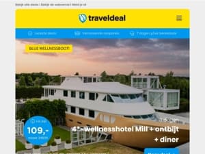 4*-wellnesshotel Mill + ontbijt + diner v.a. €109 per persoon | Fly & drive Andalusië + Costa de la Luz v.a. €509 per persoon & nog veel meer