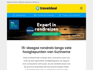 Hey avonturier, , ga naar Suriname met Fox & KLM! 🇸🇷
