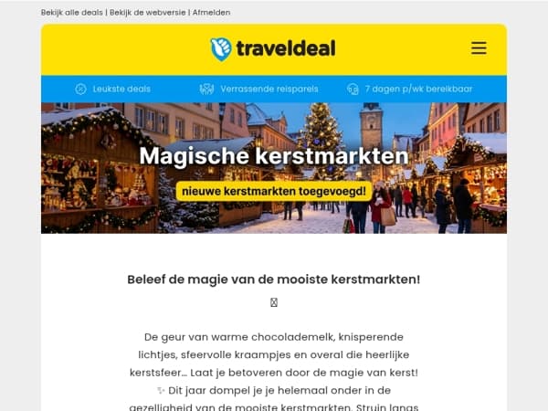 Beleef de magie van de mooiste kerstmarkten! 🎄 Düsseldorf, Lille, Parijs & veel meer!