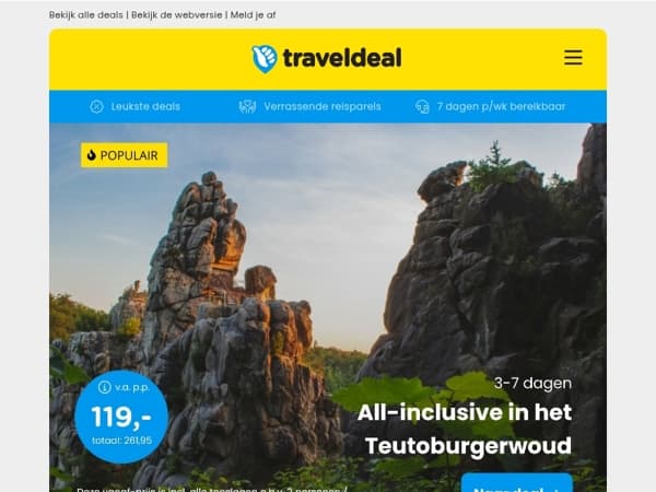 FLASH-SALE ⚡ 3/7 dagen in het Teutoburgerwoud – ALL-INCLUSIVE vanaf €119!