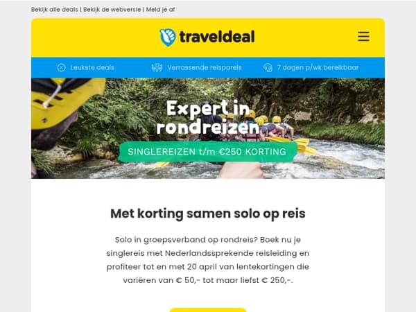 🎉 Tot € 250,- korting op singlereizen bij Fox! 🌍