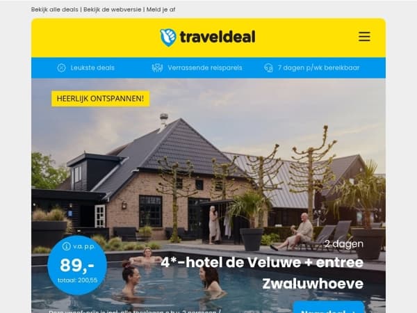 4*-hotel de Veluwe + entree Zwaluwhoeve v.a. 89 | 5-daagse cruise Wenen, Boedapest, Bratislava André Rieu-concert!