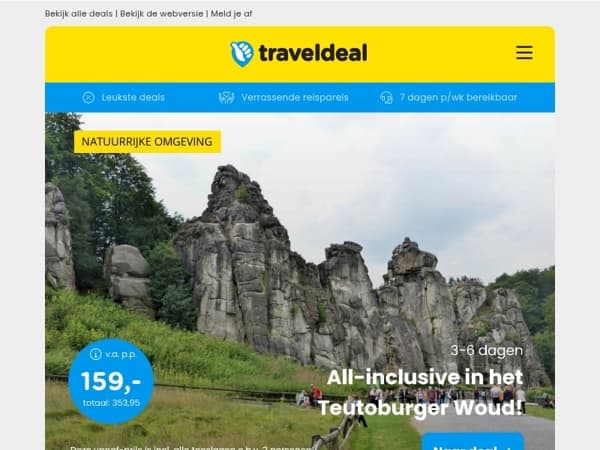 WOW! 😱 3 dgn all-inclusive Teutoburger Wald v.a. 159 | Wellness Thermaalbad Arcen + ontbijt v.a. 59,50 p.p.!